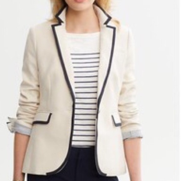 Lands End Piped Women’s Blazer - Picture 1 of 9